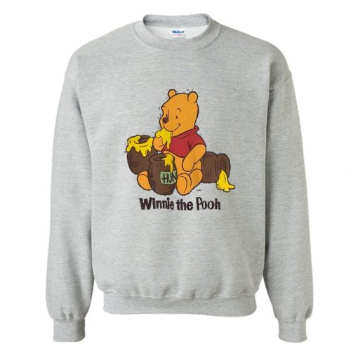 Vintage Winnie The Pooh Sweatshirt Grey (Oztmu)