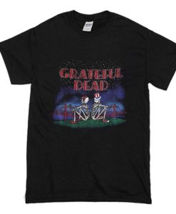 Dead Golden Gate San Francisco Skeleton T-Shirt (Oztmu)