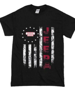 Hot Jeep America Betsy Ross Flag T-Shirt (Oztmu)