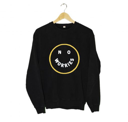 No Worries Sweatshirt Black (Oztmu)