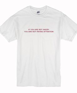 If You Are Not Angry You Are Not Paying Attention T Shirt (Oztmu)