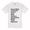 Disney Princess Name T Shirt (Oztmu)