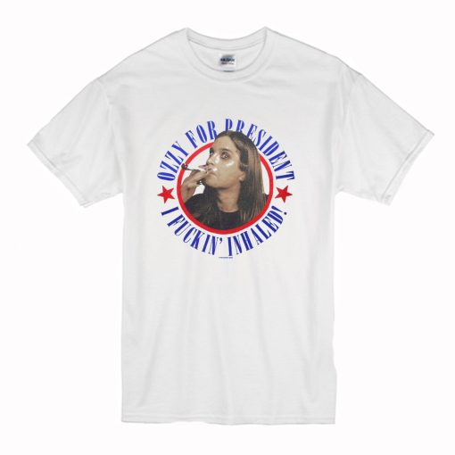 Vintage Ozzy For President T-Shirt (Oztmu)