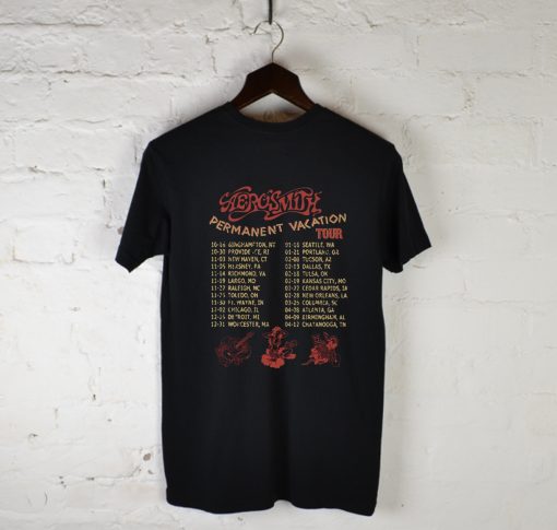 AEROSMITH PERMANENT VACATION TOUR T Shirt (Oztmu)