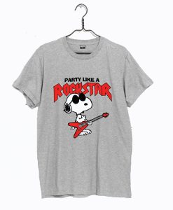 Peanuts SNOOPY PARTY LIKE A ROCK STAR T Shirt (Oztmu)