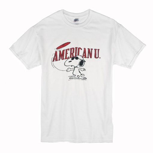 Vintage 70s Champion Snoopy American University T-Shirt (Oztmu)