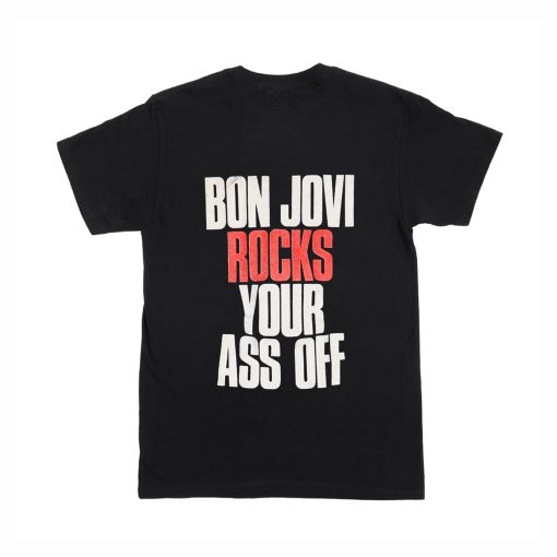 Bon Jovi rocks your ass off T Shirt (Oztmu) Back