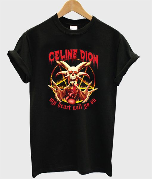 Celine Dion Heavy Metal T-Shirt (Oztmu)