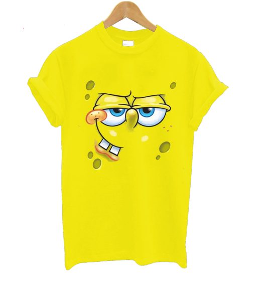 Spongebob Face Smirk T-Shirt (Oztmu)