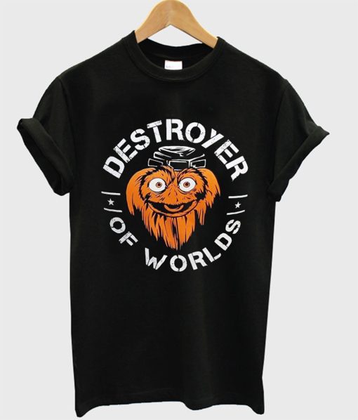 Gritty Destroyer Of Worlds Charcoal T-Shirt (Oztmu)