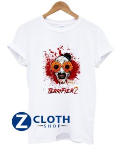 Terrifier 2 Art The Clown Sunflower Sunglasses Horror Movie T-Shirt AA