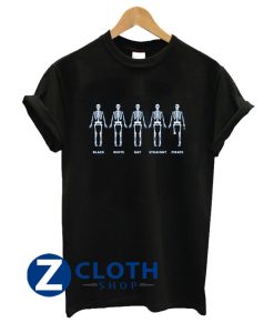 Black White Gay Straight Pirate T-Shirt AA