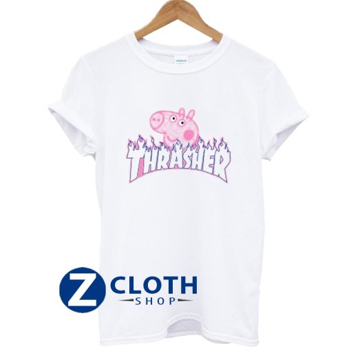 Peppa Pig X Thrasher Parody T-Shirt AA