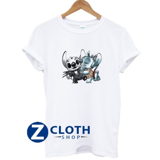 Stitch Jack Skellington Sally The Nightmare Before Christmas T-Shirt AA