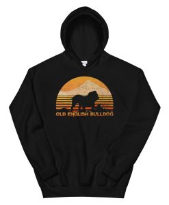 Old English Bulldog Vintage Retro Hoodie