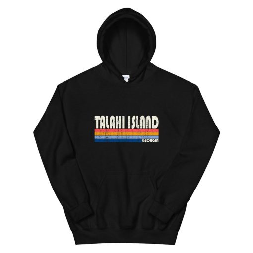 Retro Vintage 70S 80S Style Talahi Island Ga Hoodie