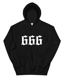 666 Number Of The Beast Satanic Symbol Hoodie AA