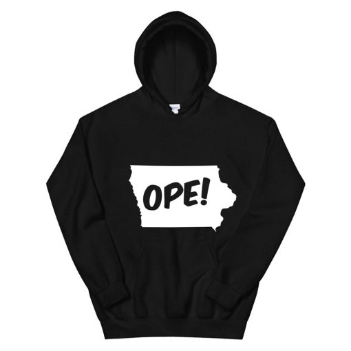 Ope Iowa State Outline Silhouette Wholesome Funny Hoodie AP