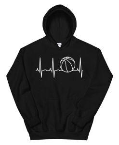 Basketball Hoodie Basketball Heartbeat Hoodie Hoodie AA