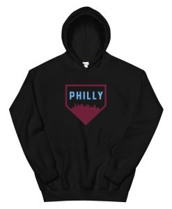 Cool Philly Philadelphia Baseball Home Skyline Hoodie AA