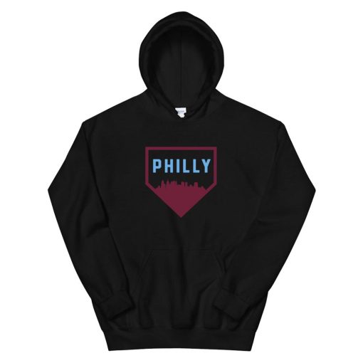 Cool Philly Philadelphia Baseball Home Skyline Hoodie AA