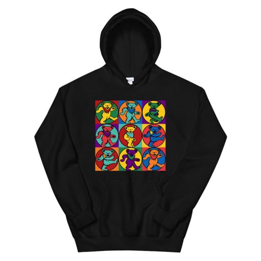 Gd Warhol Dancing Bears Not Fade Away Grateful Tortuga Hoodie AA