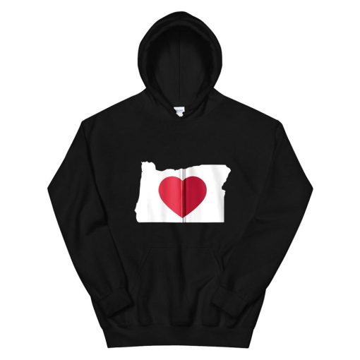 I Love Oregon Or State Pride Heart Hoodie AA