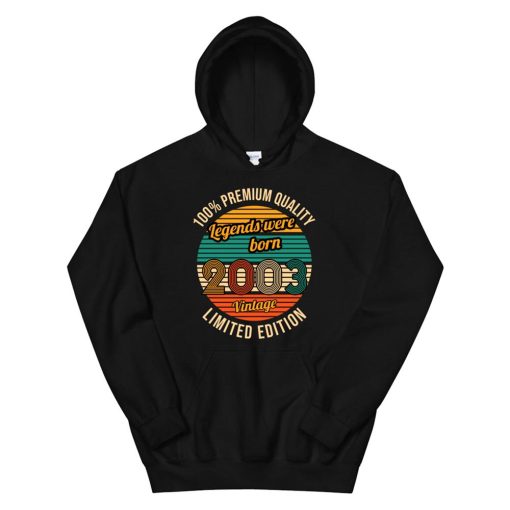 Legends Were Born003 Vintage8th Birthday Boys Hoodie AA