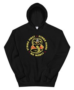Cobra Kai Strike First Cobra Logo Hoodie AA