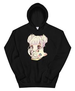 Cute Anime And Cats Lover Manga Kawaii Graphic Otaku Hoodie AA