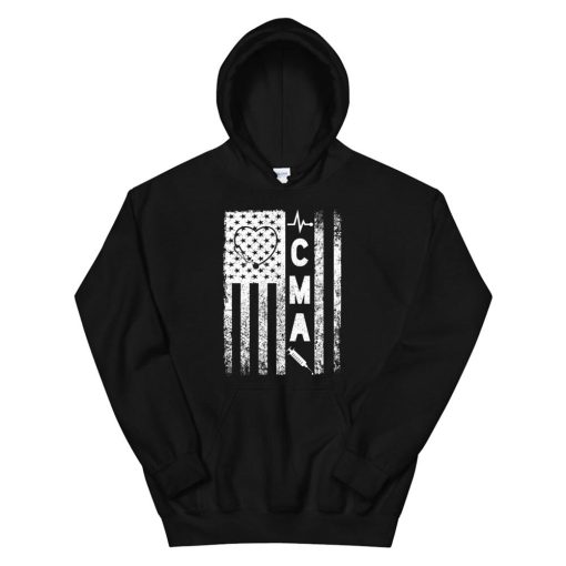 Certified Medical Assistant Flag Cma Medical Novelty Hoodie AA