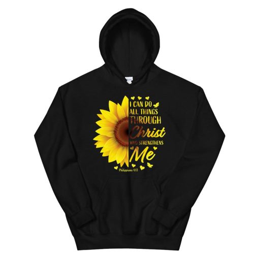 Christian Bible Verse Philippians3 Sunflower Hoodie AA