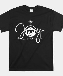 Christian Christmas Joy Jesus Nativity Scene Faith Shirt